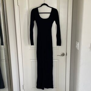 Chic Black Long Sleeve Jumpsuit